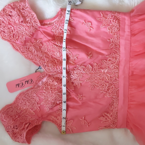 New! Chi Chi London Nika Dress Coral - Picture 13 of 13